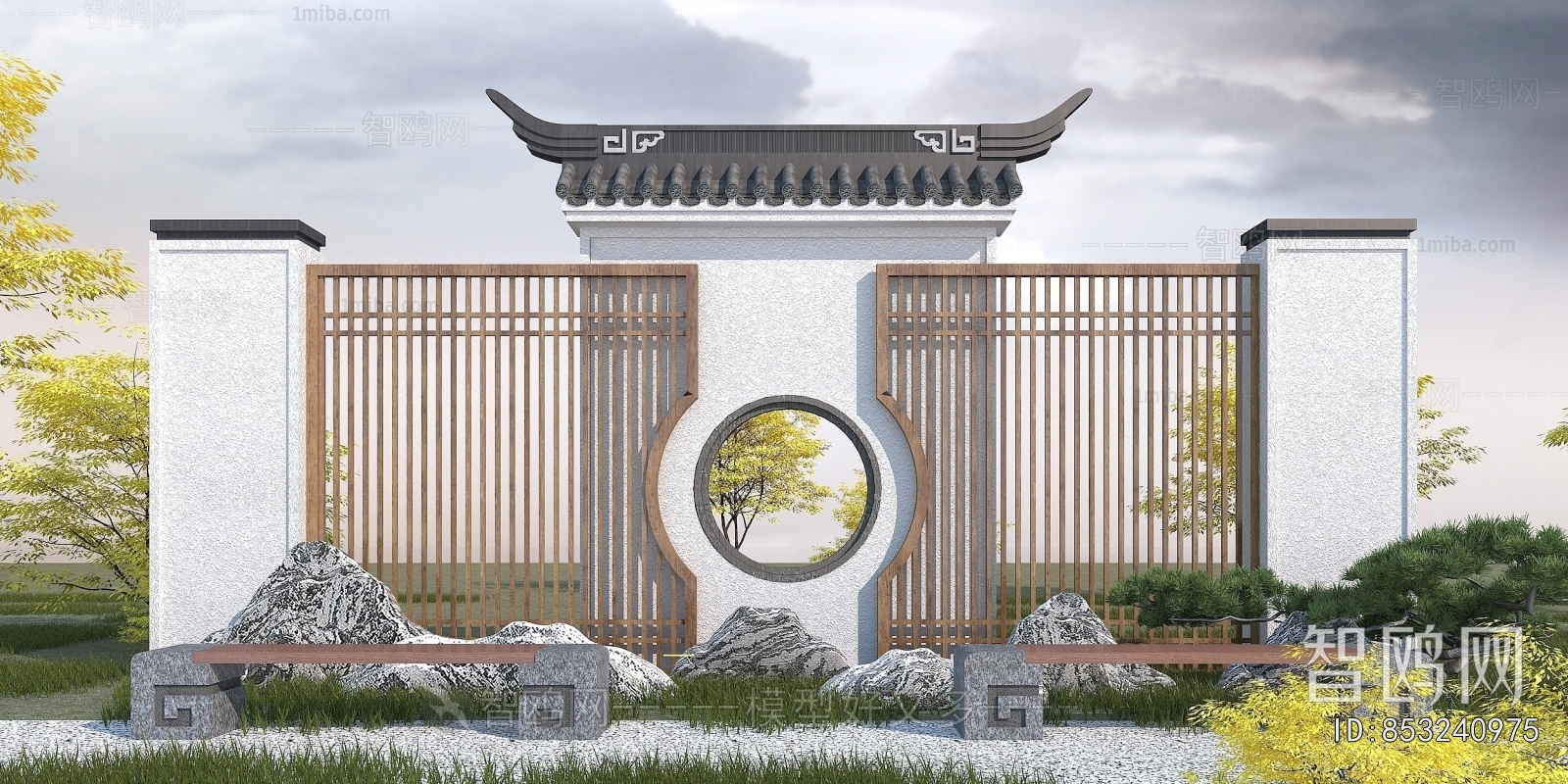 New Chinese Style Landscape Wall
