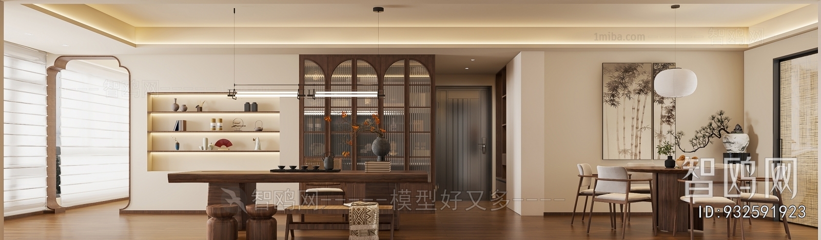 New Chinese Style A Living Room