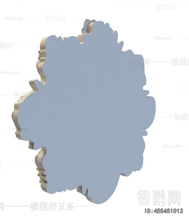 European Style Plaster Carved Top Plate