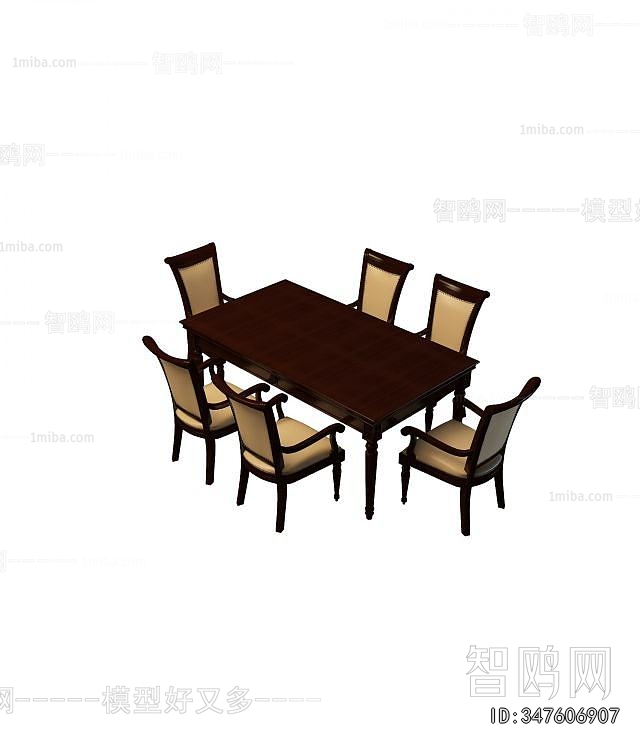 European Style Dining Table And Chairs