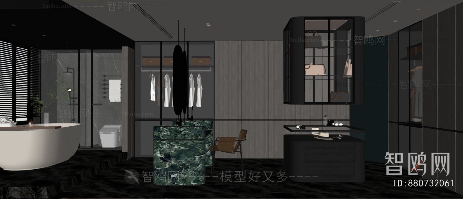 Modern Clothes Storage Area