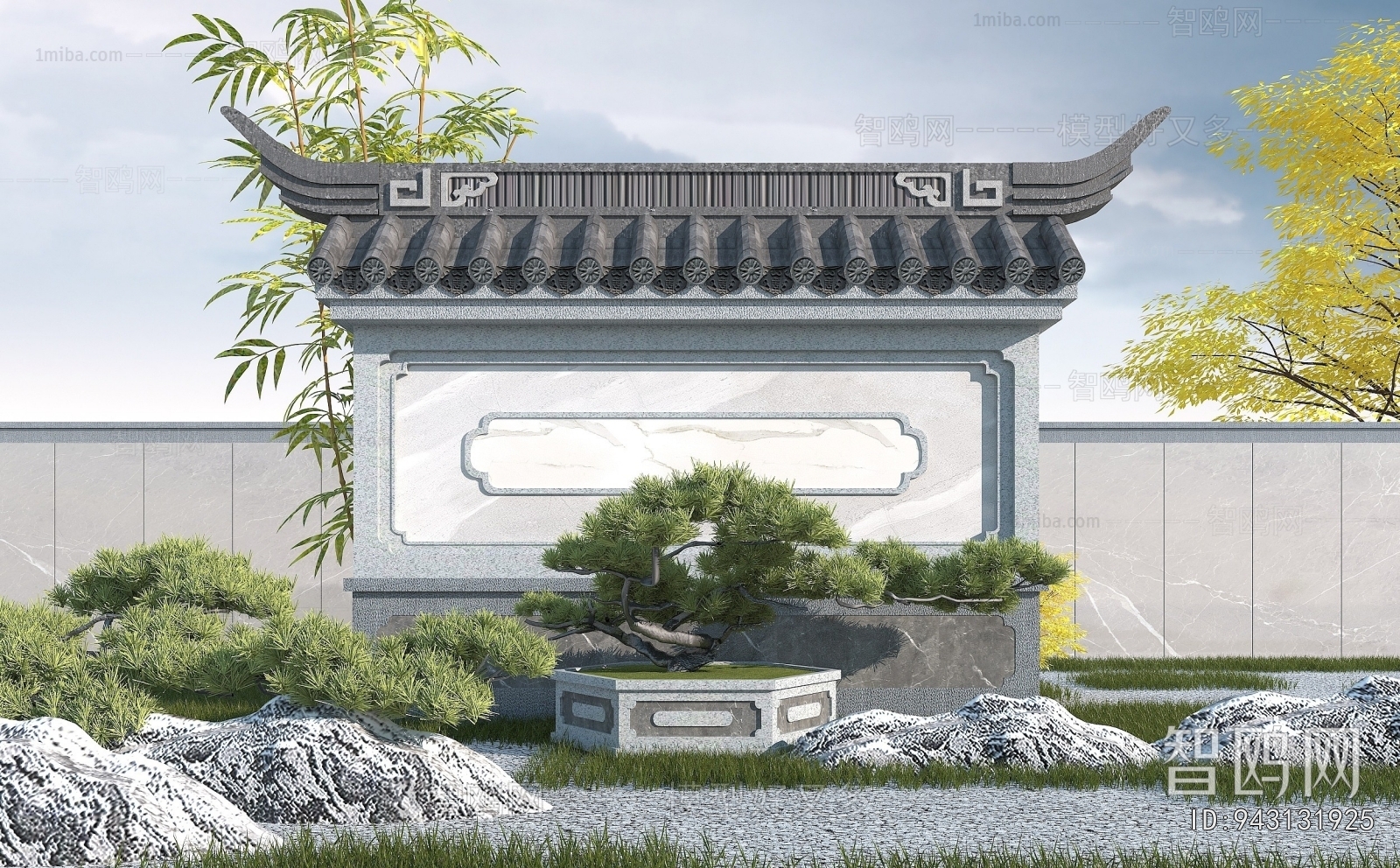 Chinese Style Landscape Wall
