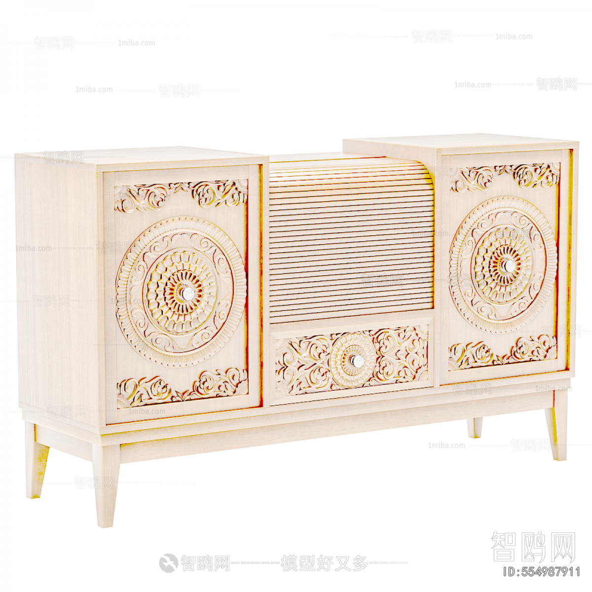French Style Side Cabinet