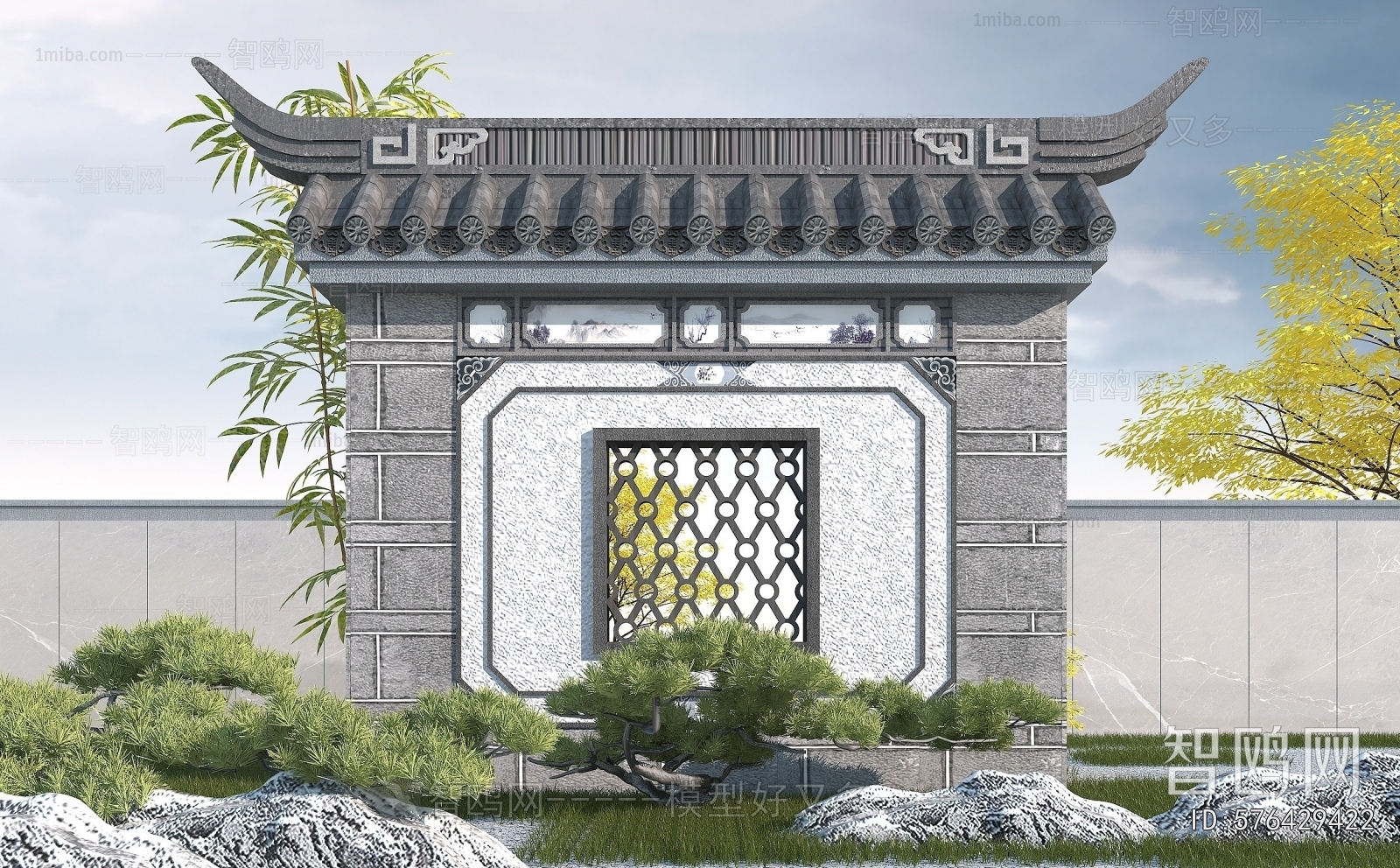 Chinese Style Landscape Wall
