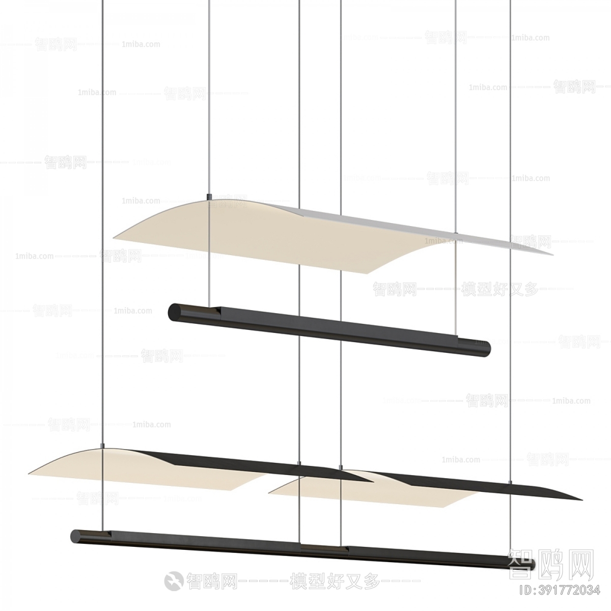 Modern Long Chandelier