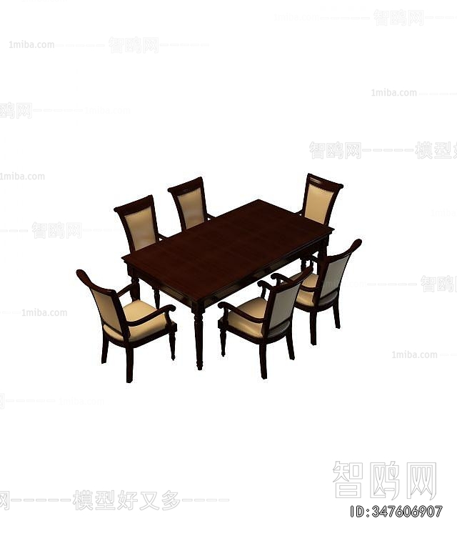 European Style Dining Table And Chairs