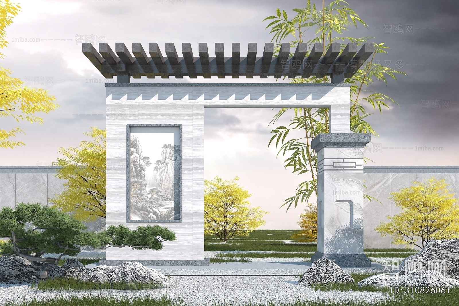 Chinese Style Landscape Wall