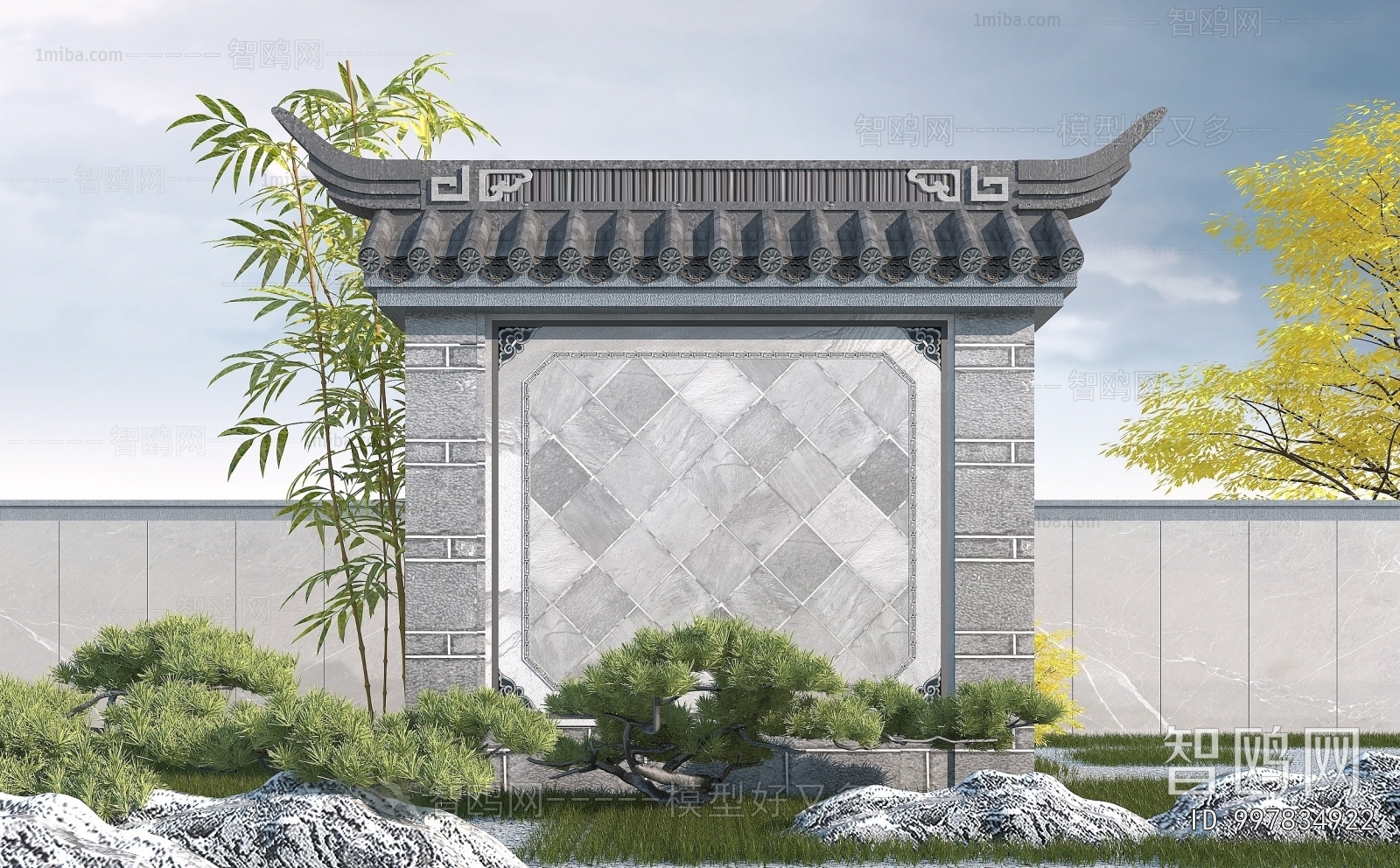 Chinese Style Landscape Wall