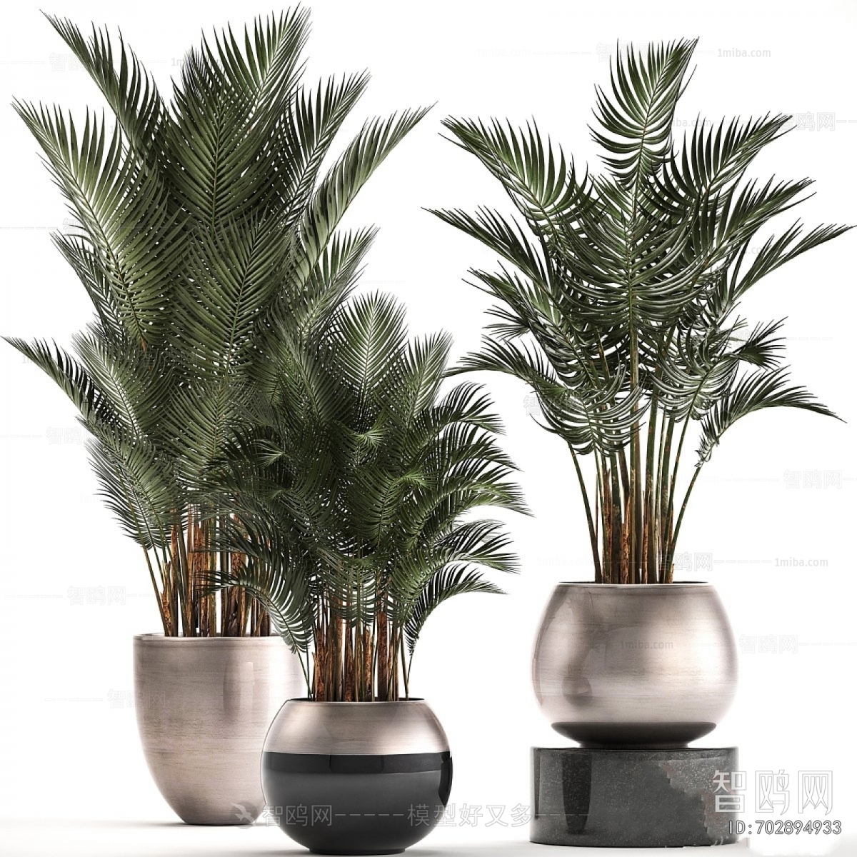 Modern Ground Green Plant Potted Plants