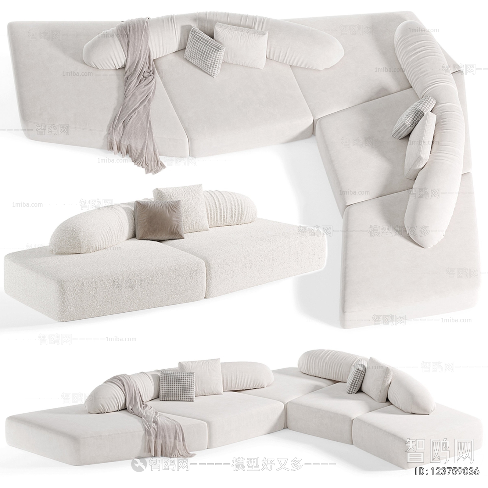 Modern Multi Person Sofa