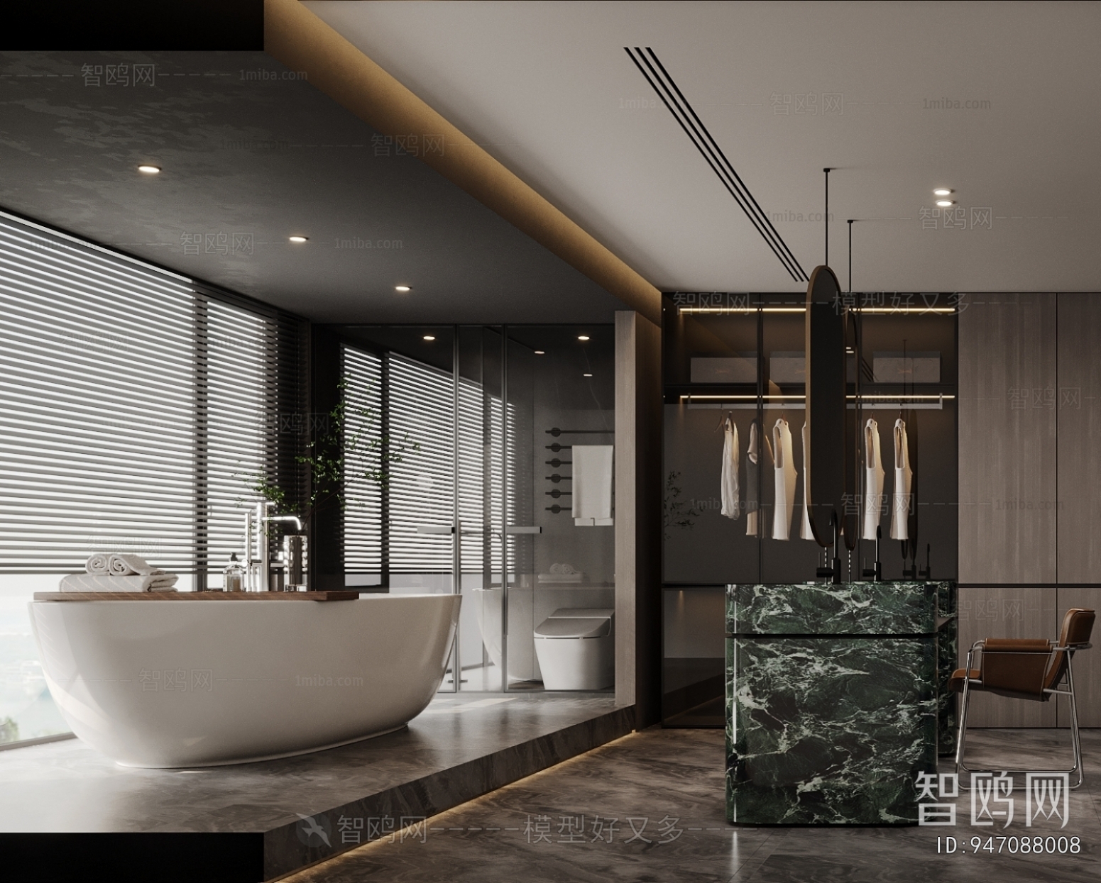 Modern Clothes Storage Area