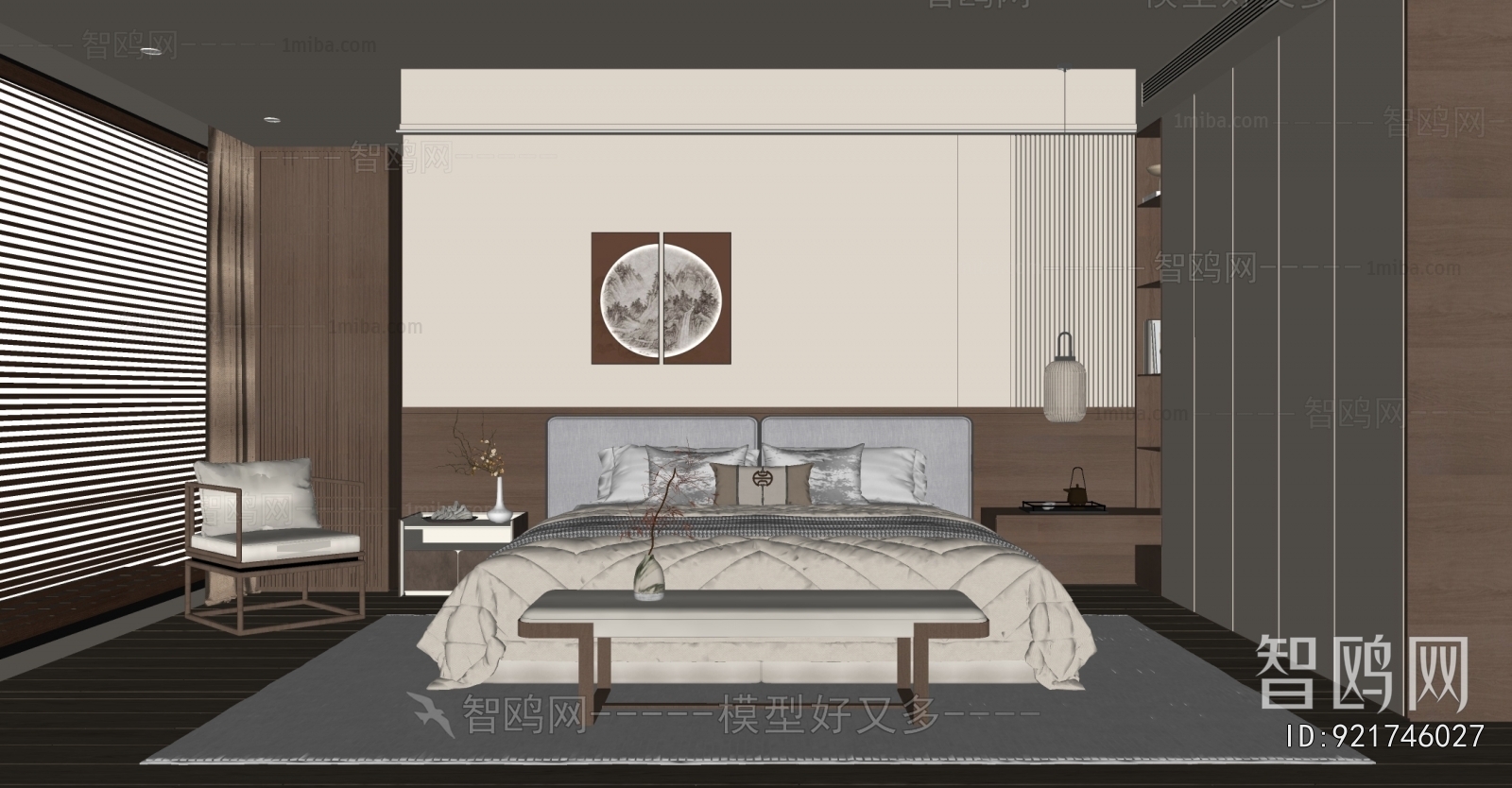 New Chinese Style Bedroom