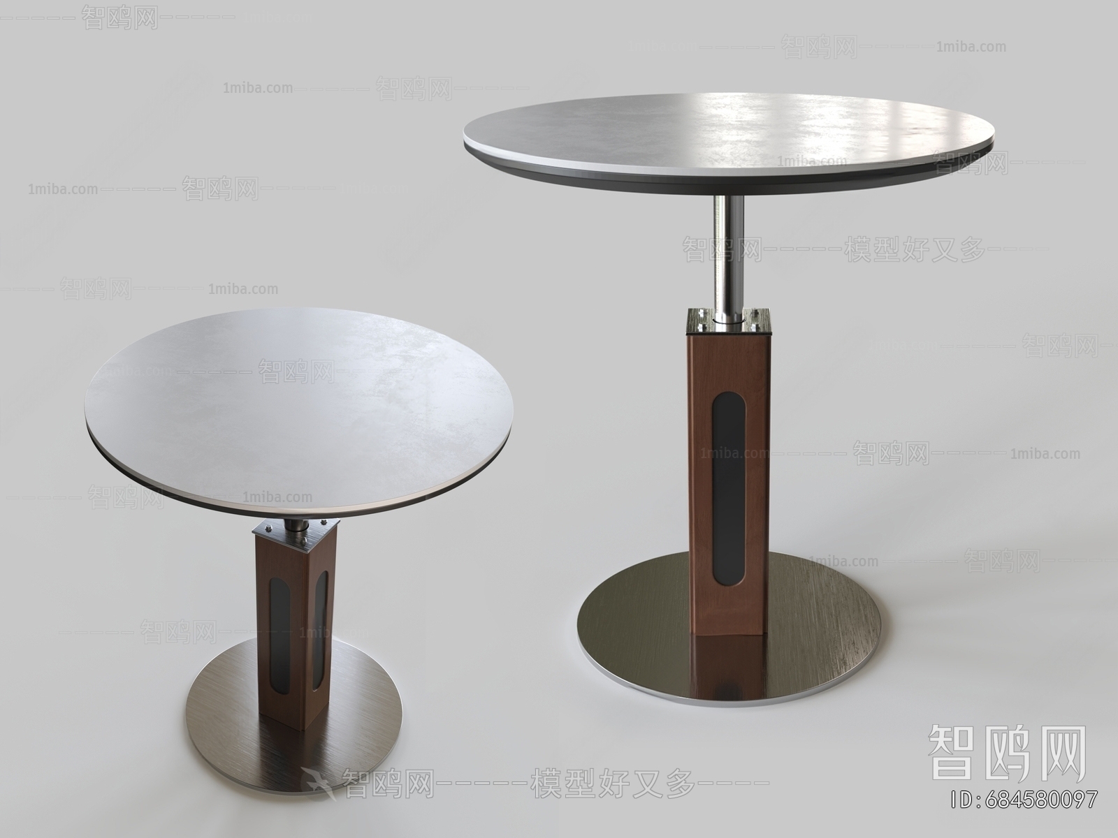 现代金属圆几组合