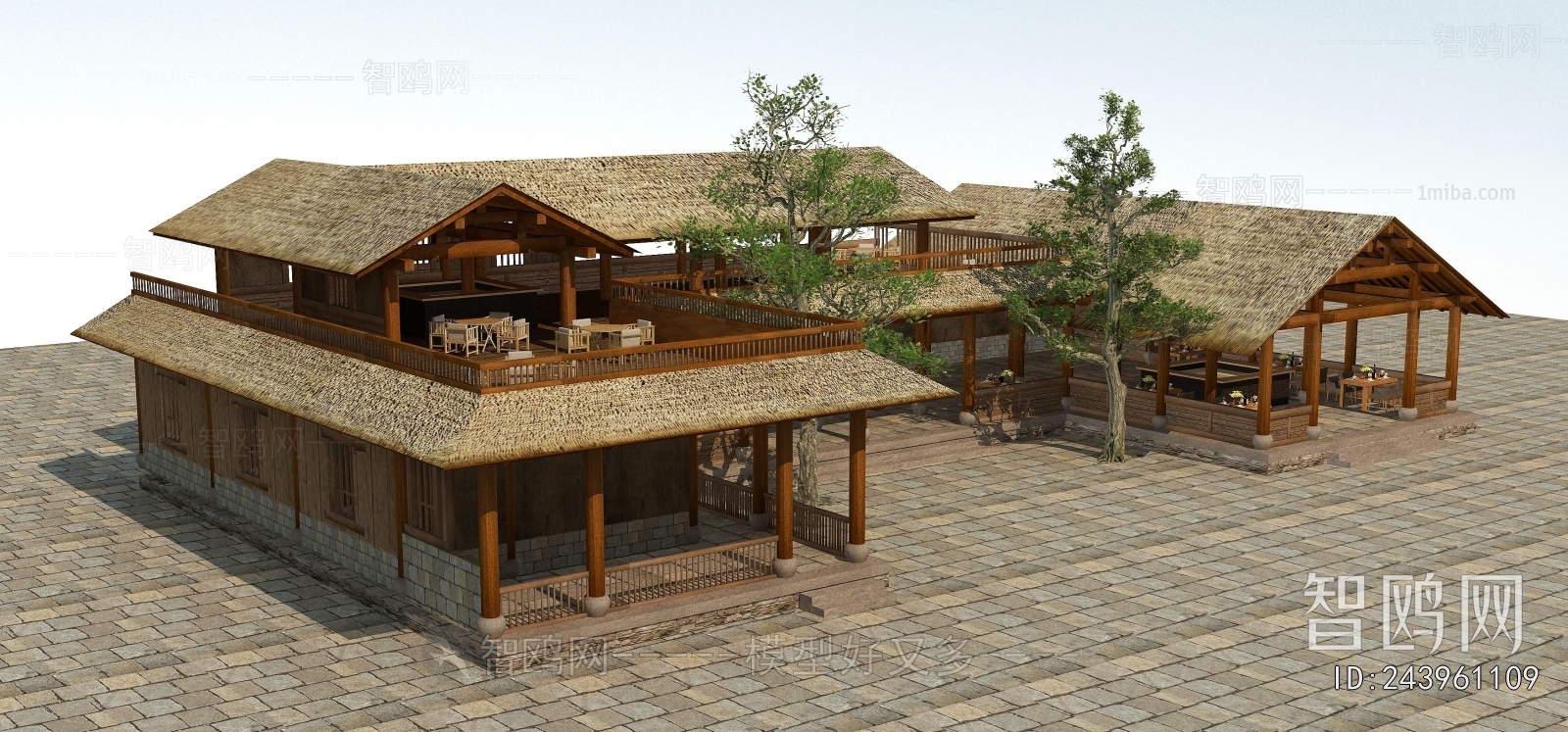 Chinese Style Ancient Architectural Buildings