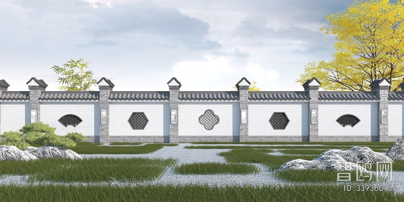 Chinese Style Landscape Wall