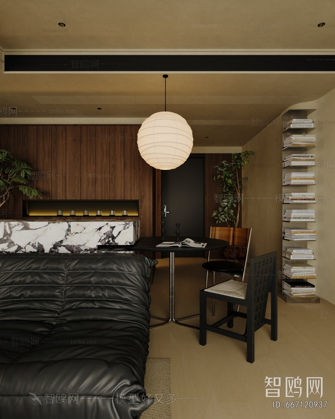 Wabi-sabi Style A Living Room