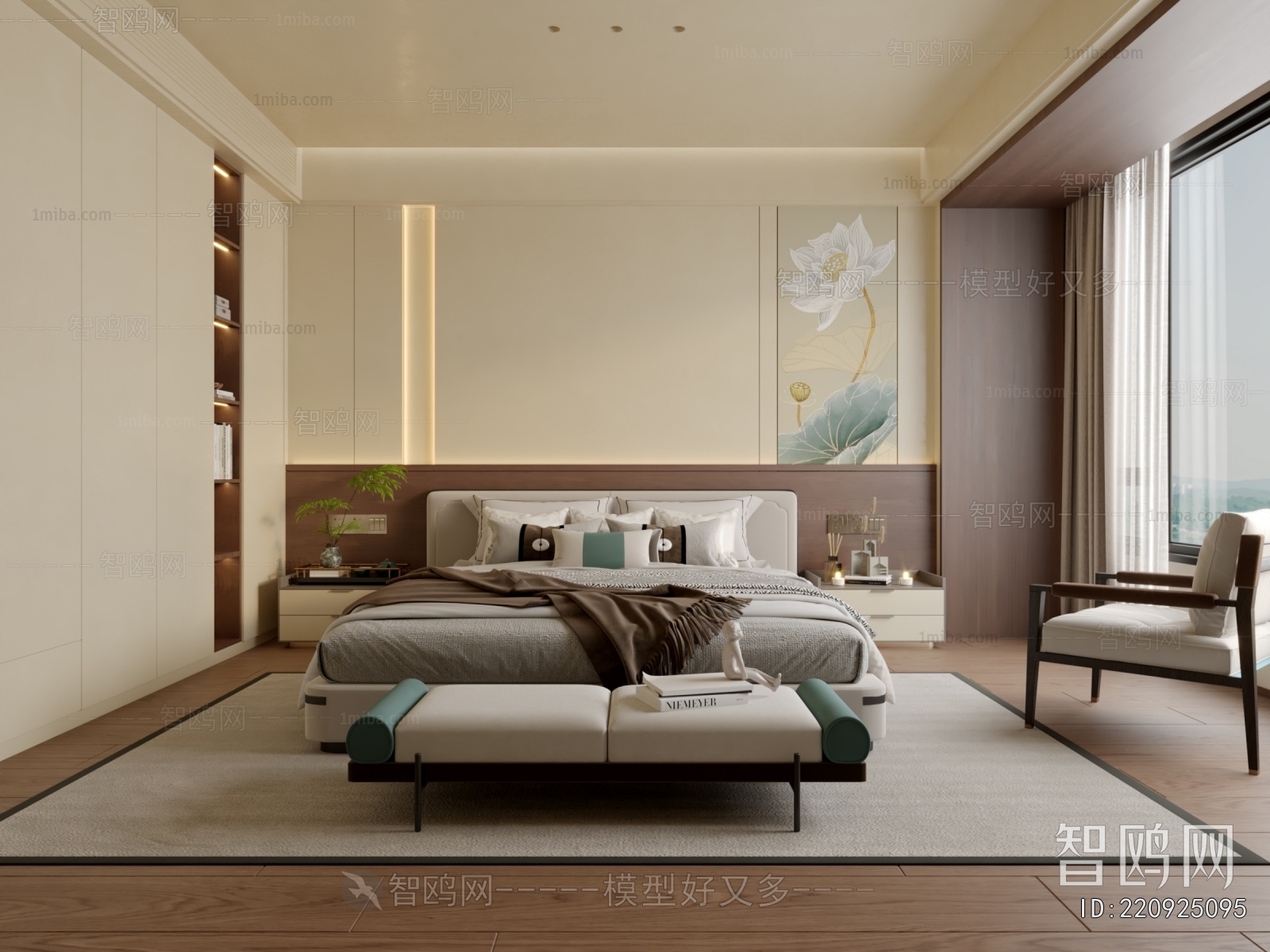 New Chinese Style Bedroom