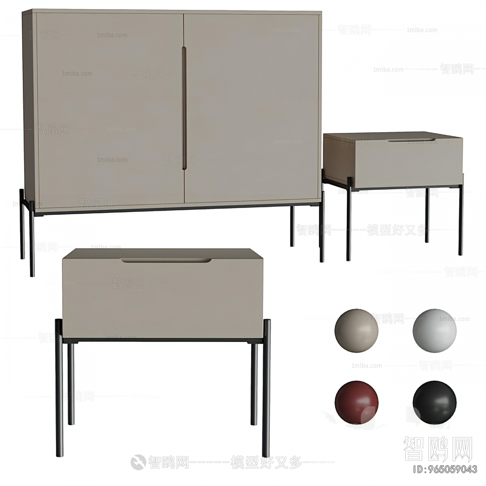 Modern Bedside Cupboard