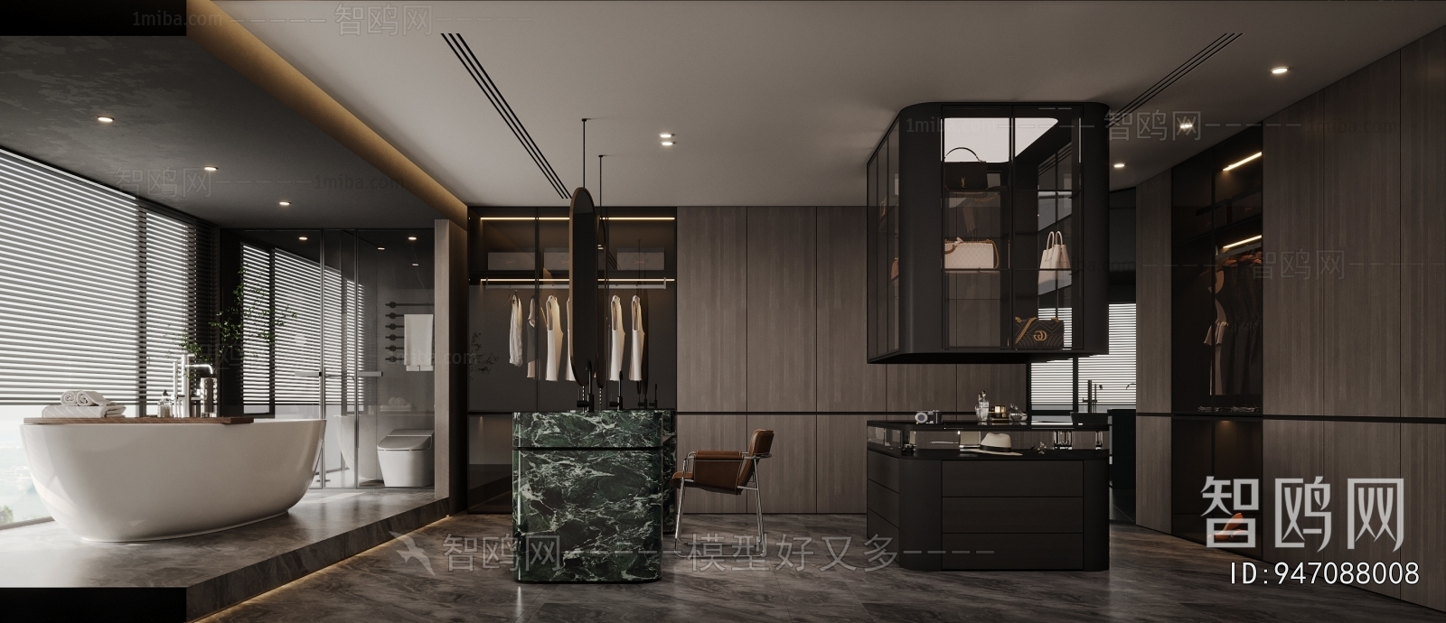 Modern Clothes Storage Area