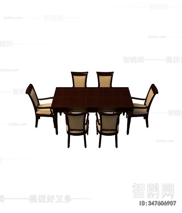 European Style Dining Table And Chairs