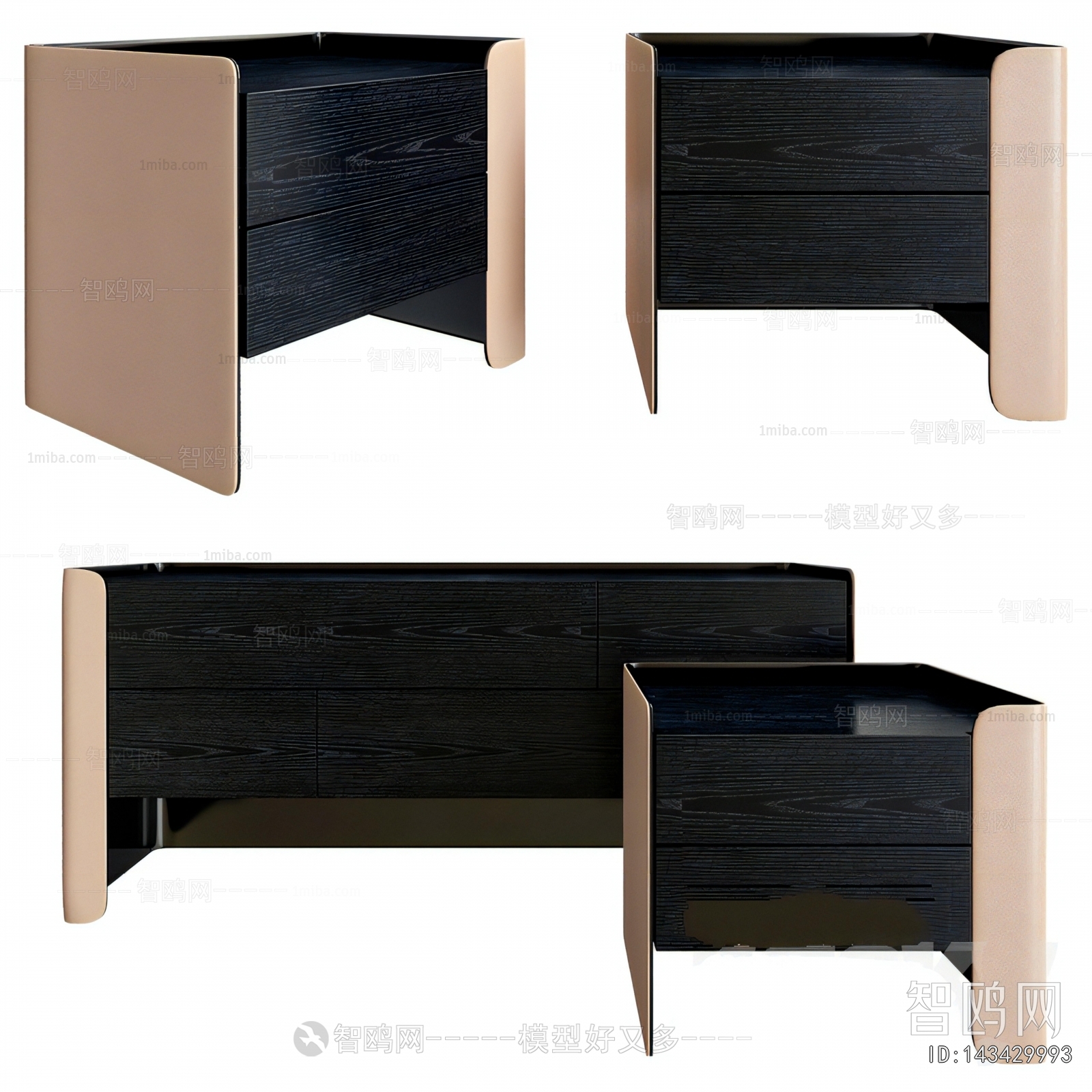 Modern Bedside Cupboard