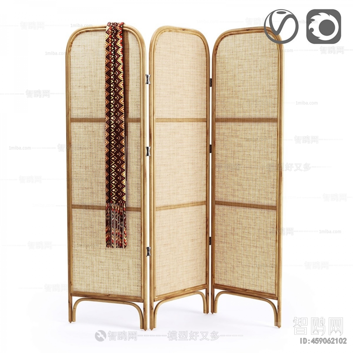 New Chinese Style Wooden Screen Partition