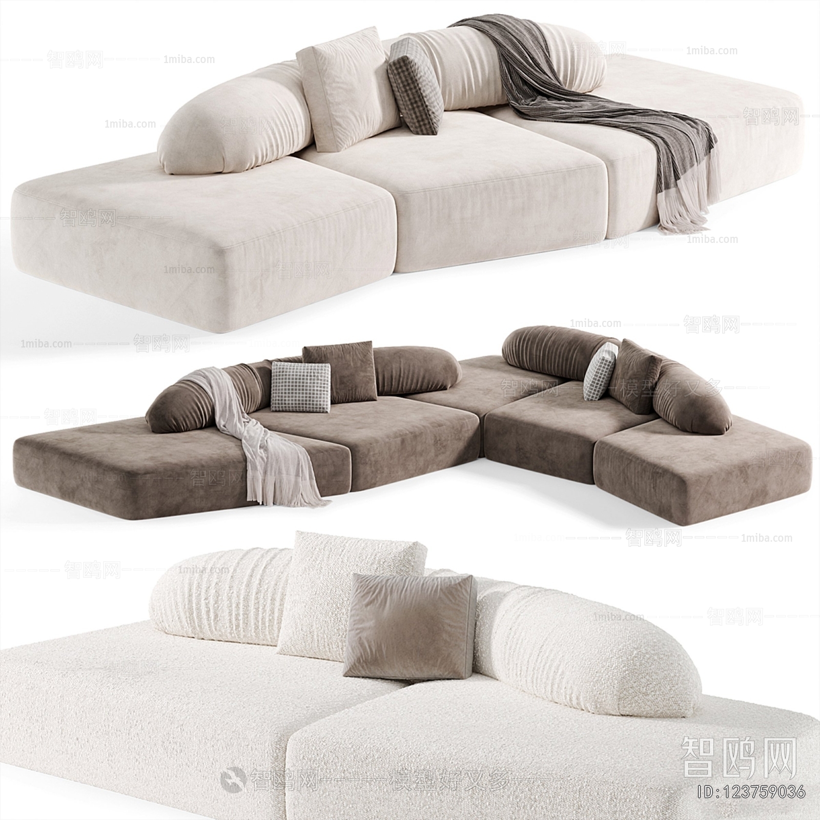 Modern Multi Person Sofa