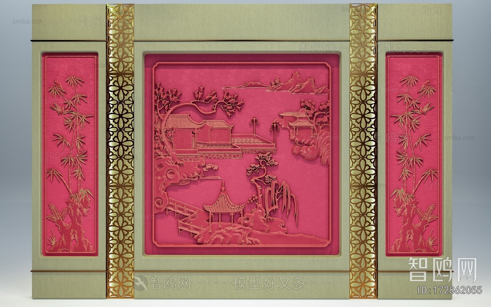 New Chinese Style Wall Panel