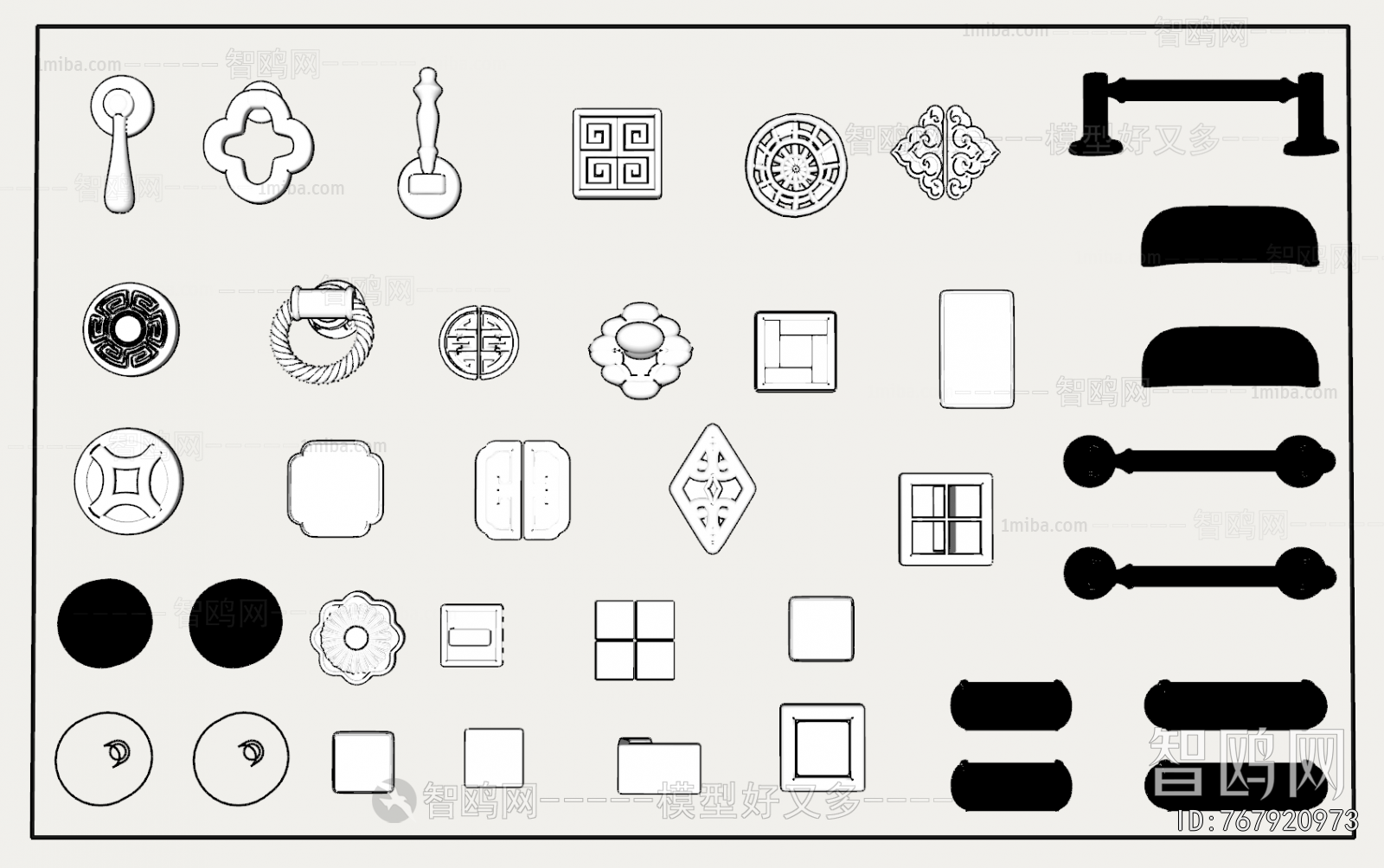 New Chinese Style Door Handle