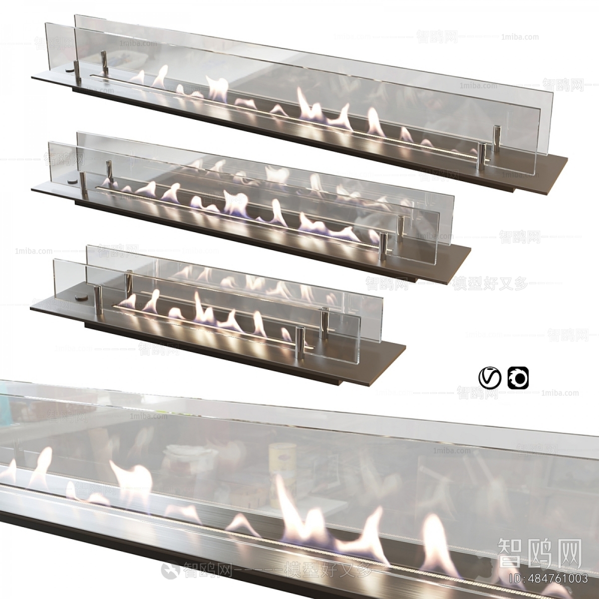 Modern Electronic Fireplace