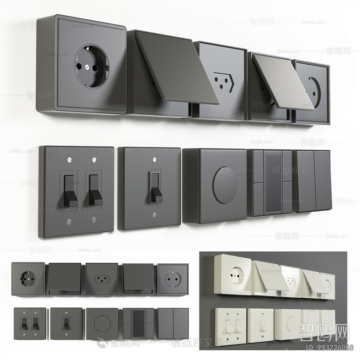 Modern Switch Socket Panel
