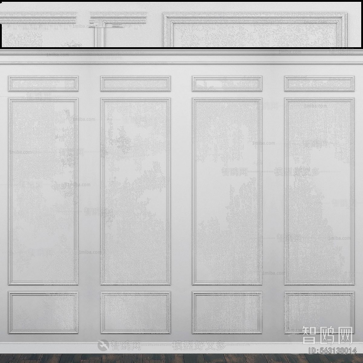 Simple European Style TV Wall