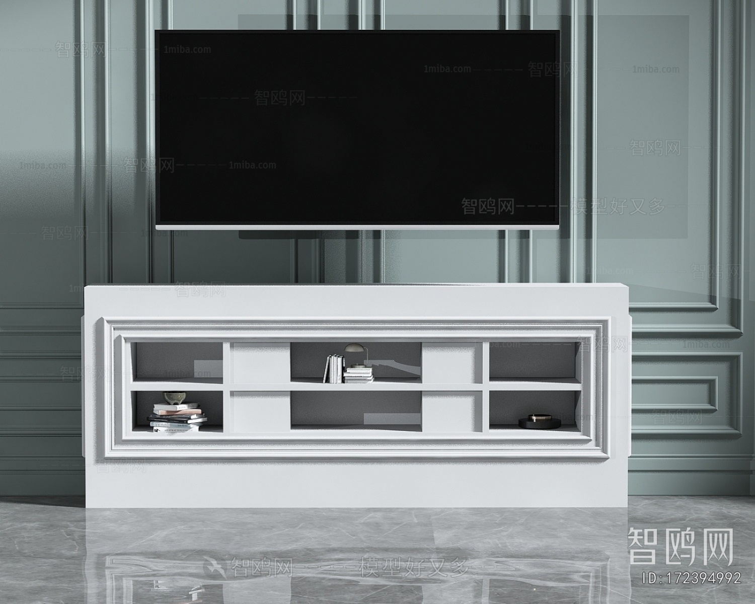 Simple European Style TV Cabinet