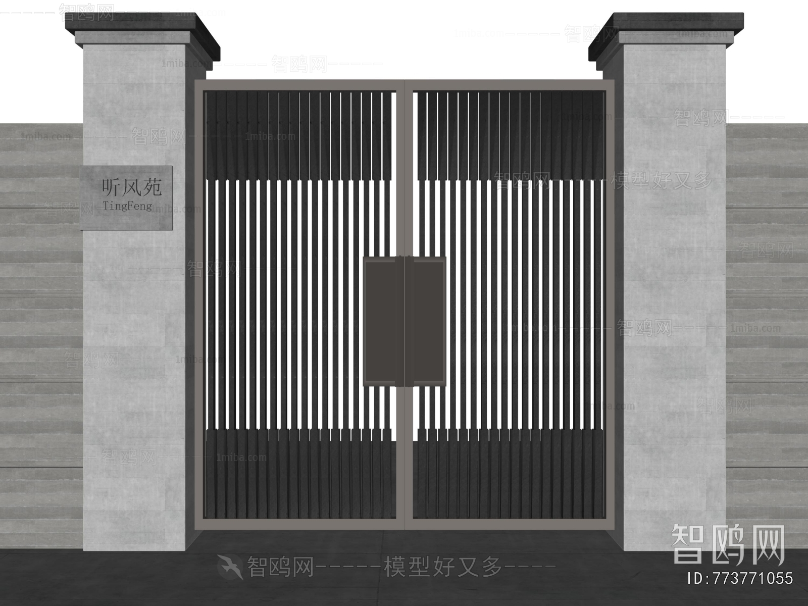 现代铁艺庭院门别墅门