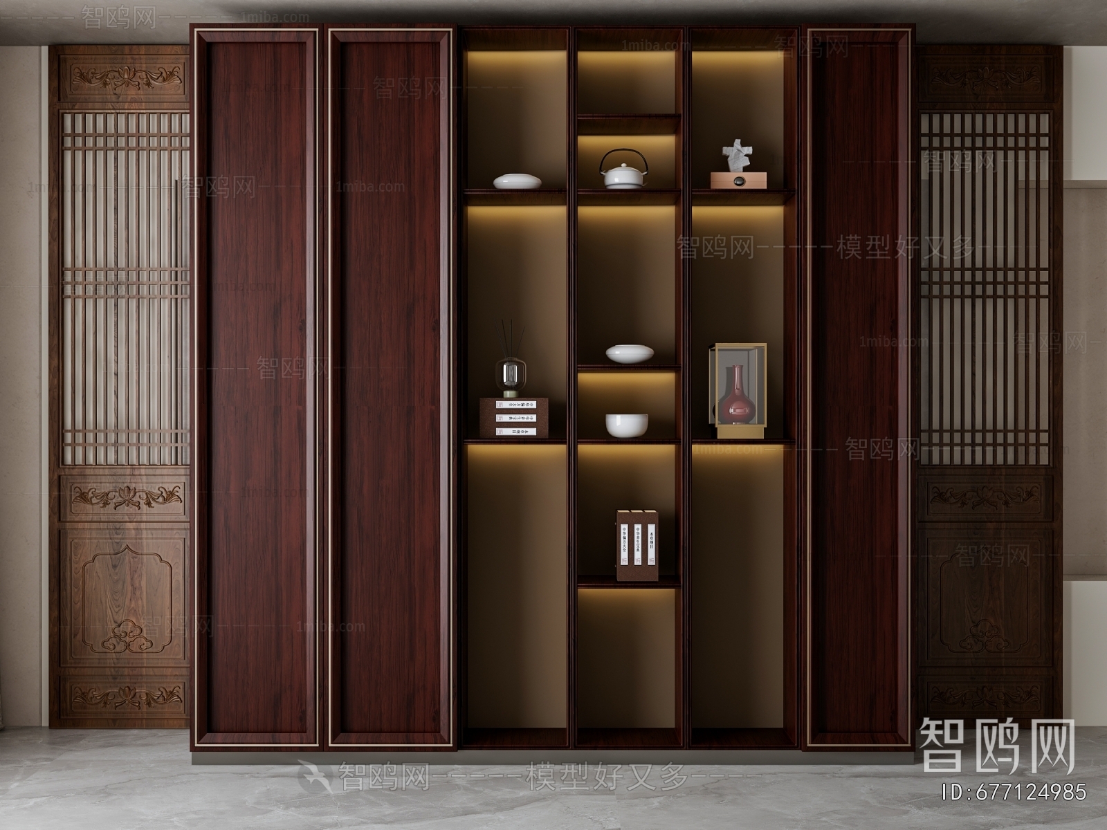 New Chinese Style Decorative Cabinet