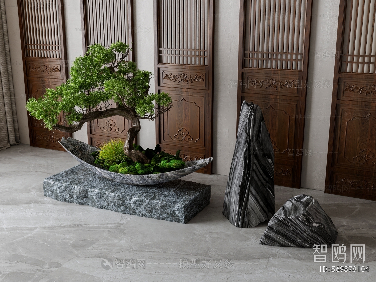 New Chinese Style Plant Landscaping