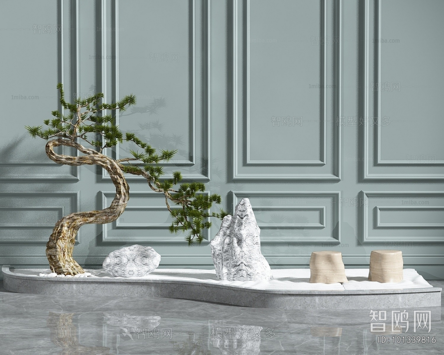 New Chinese Style Plant Landscaping