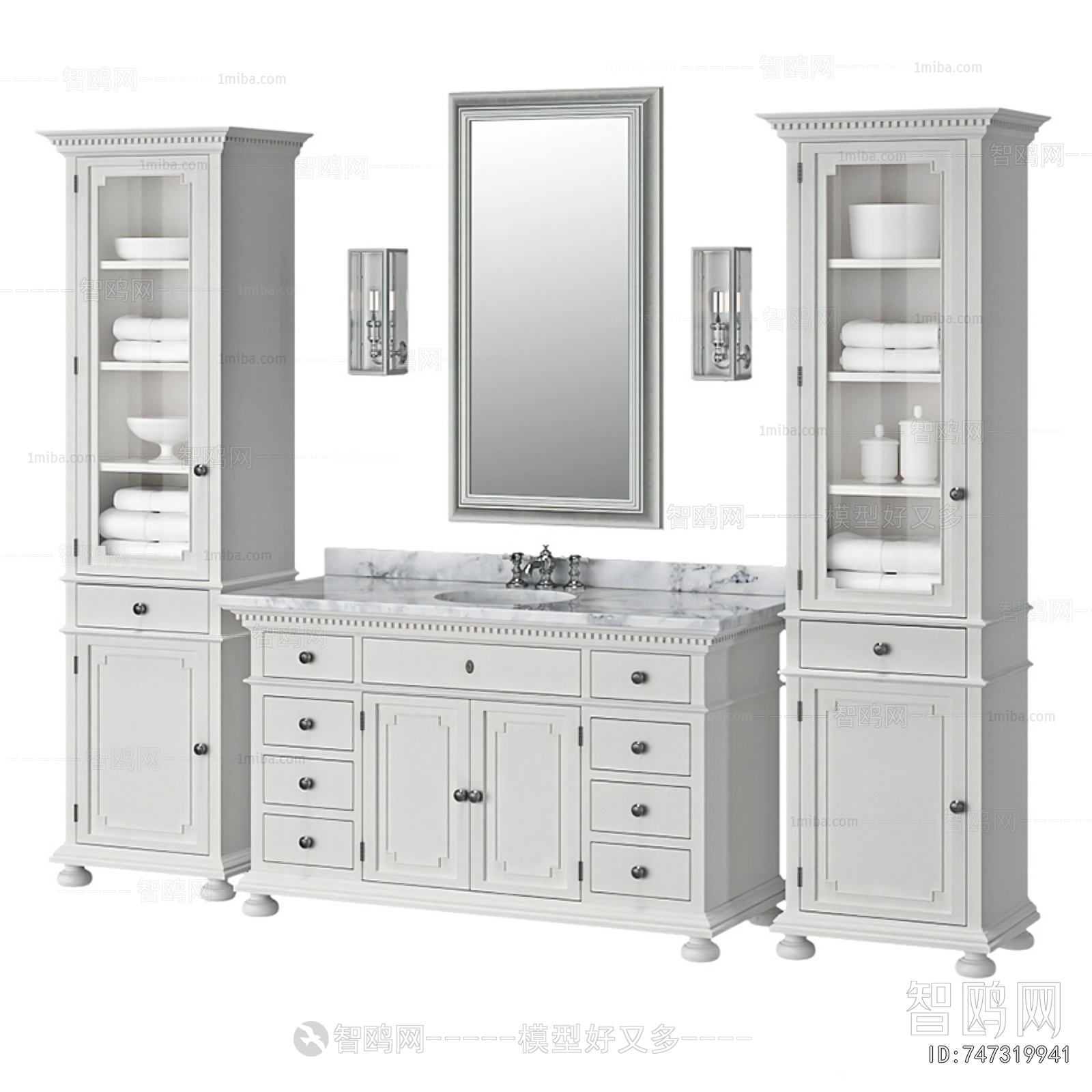 European Style Bathroom Cabinet