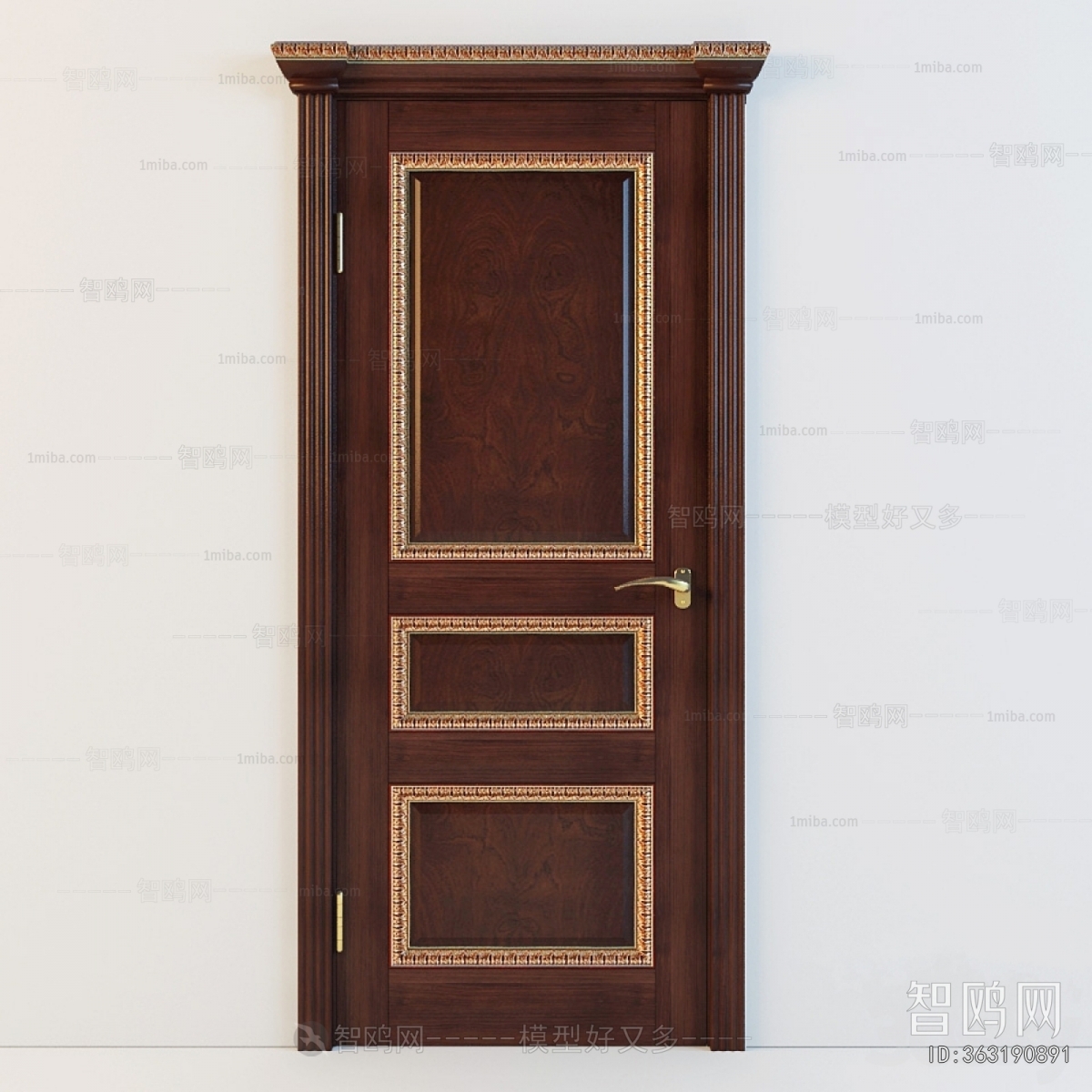 Simple European Style Single Door