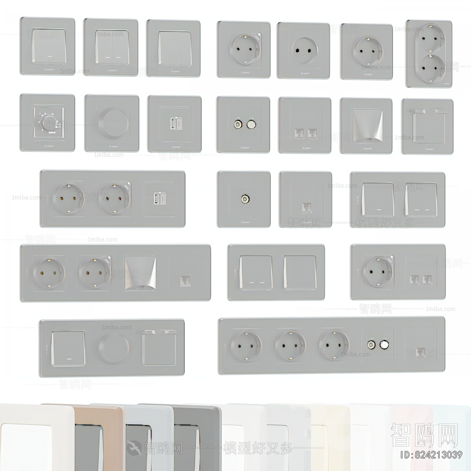 Modern Switch Socket Panel
