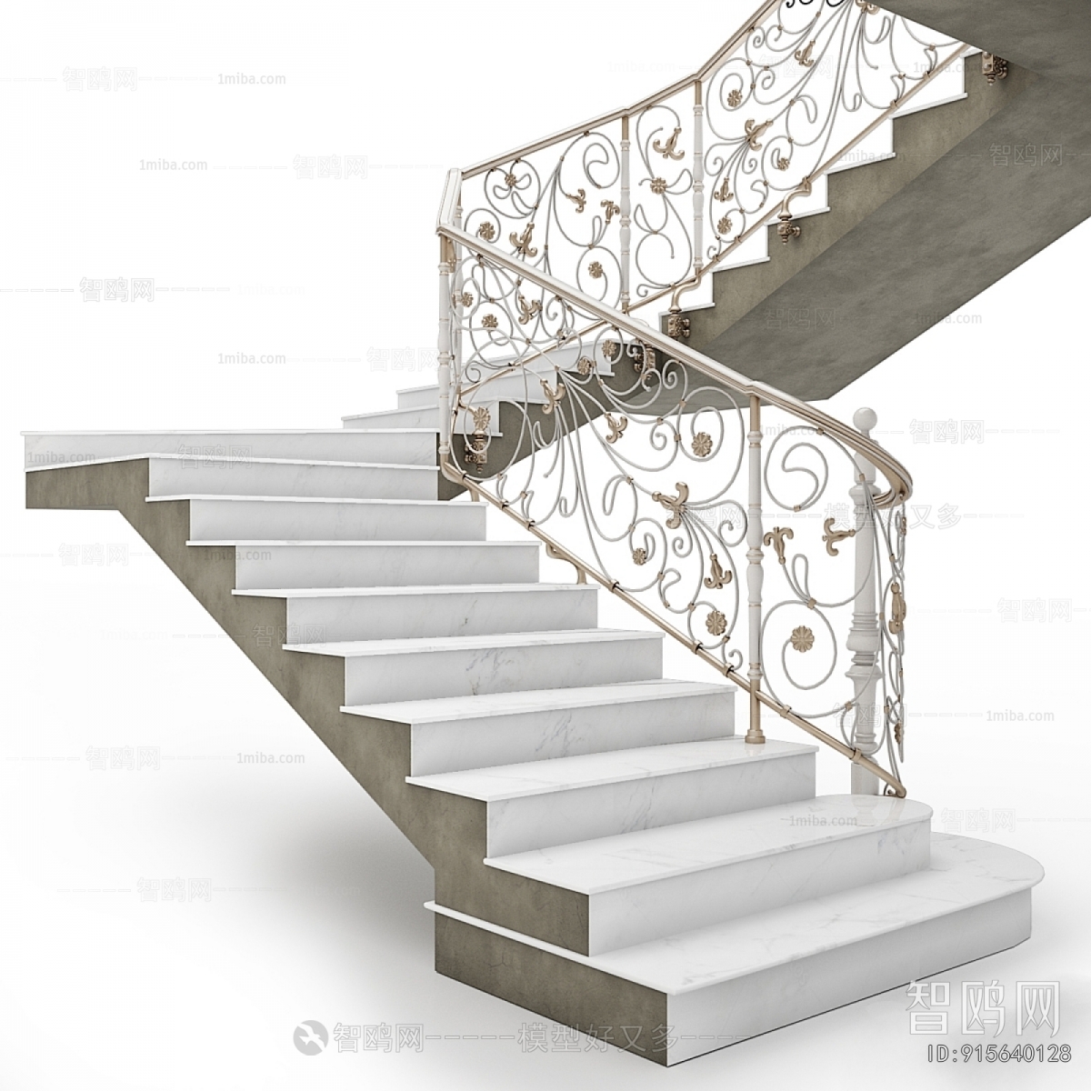 Simple European Style Staircase