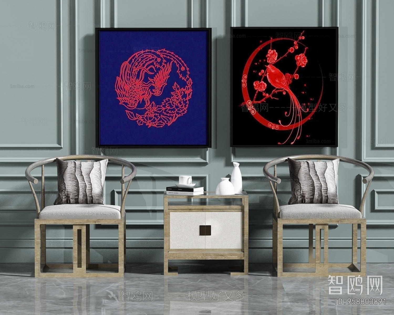 New Chinese Style Lounge Chair