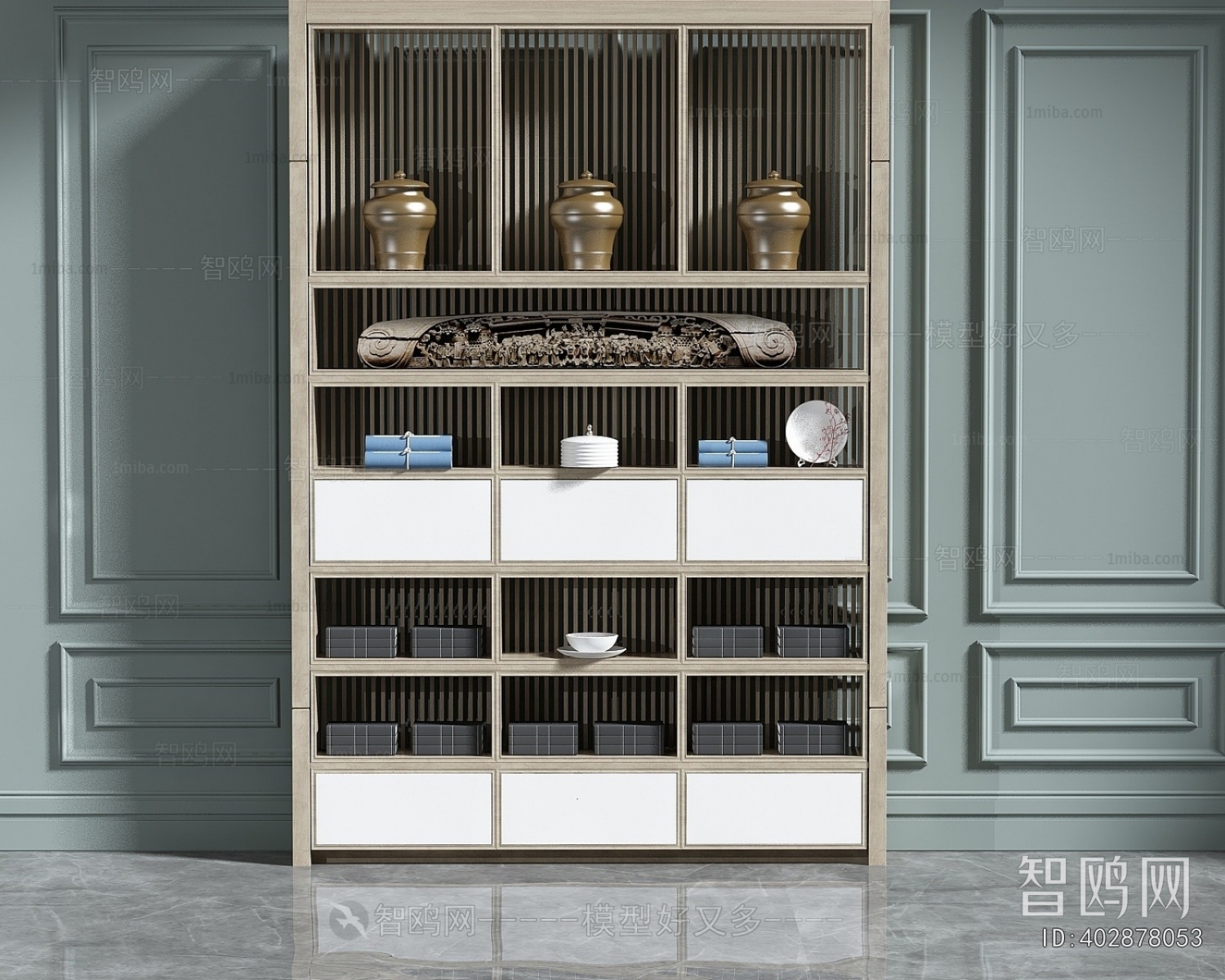 New Chinese Style Decorative Cabinet