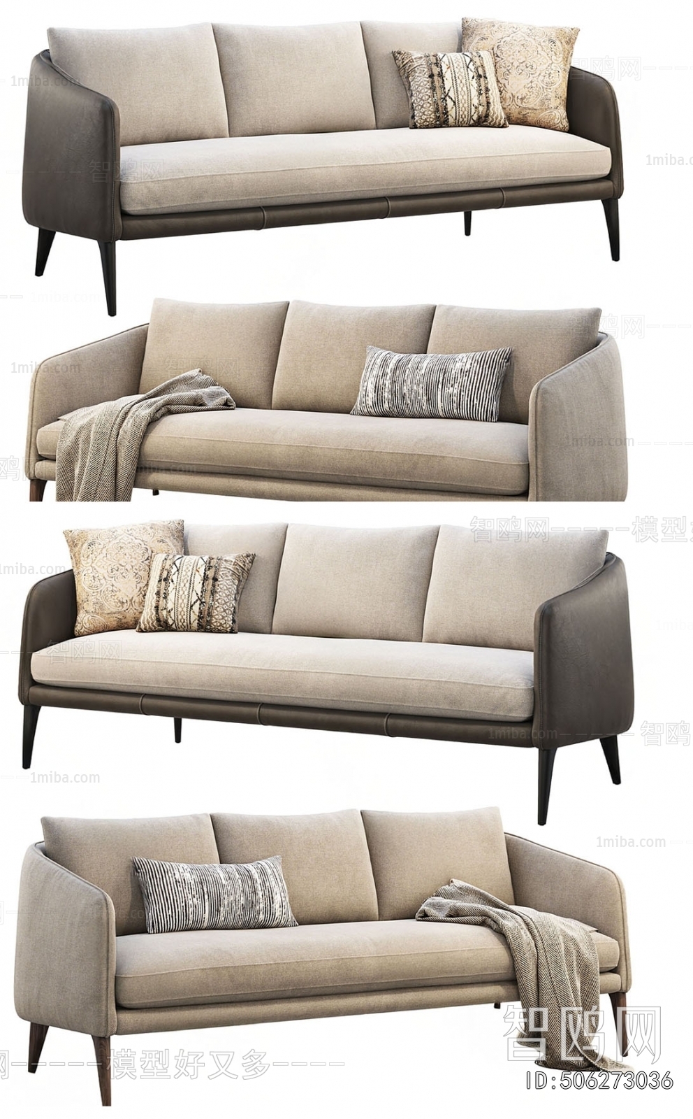 Modern Three-seat Sofa