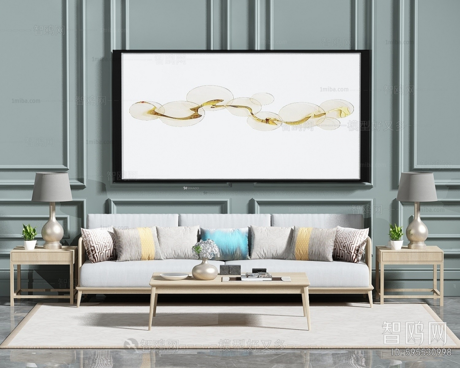 New Chinese Style Multi Person Sofa