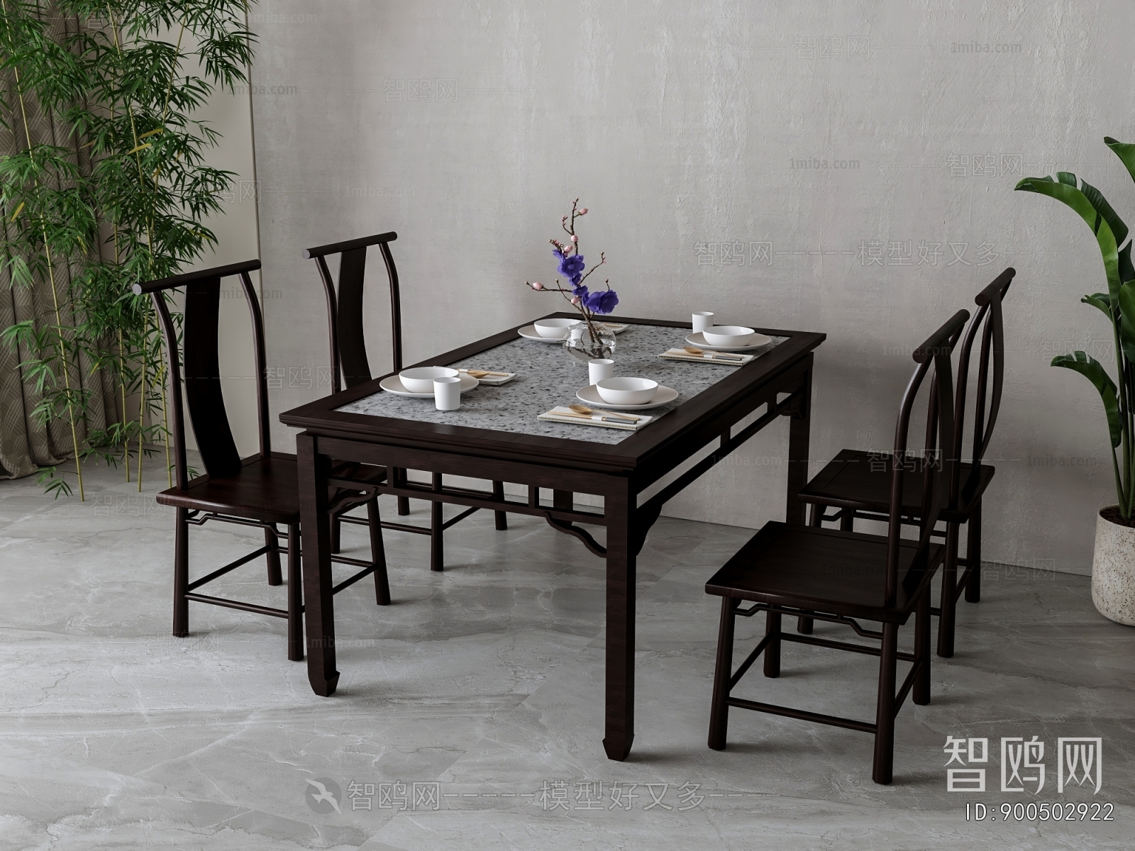 New Chinese Style Dining Table And Chairs