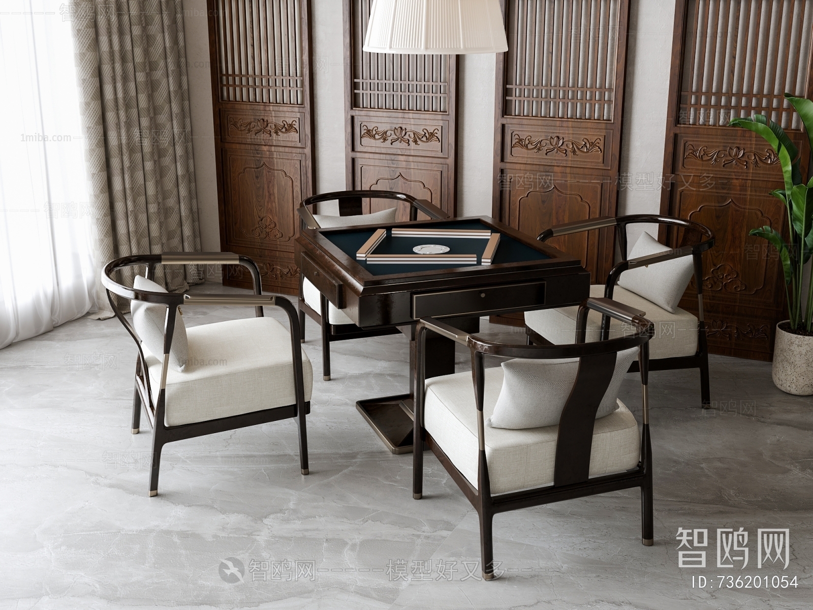 New Chinese Style Mahjong Tables And Chairs