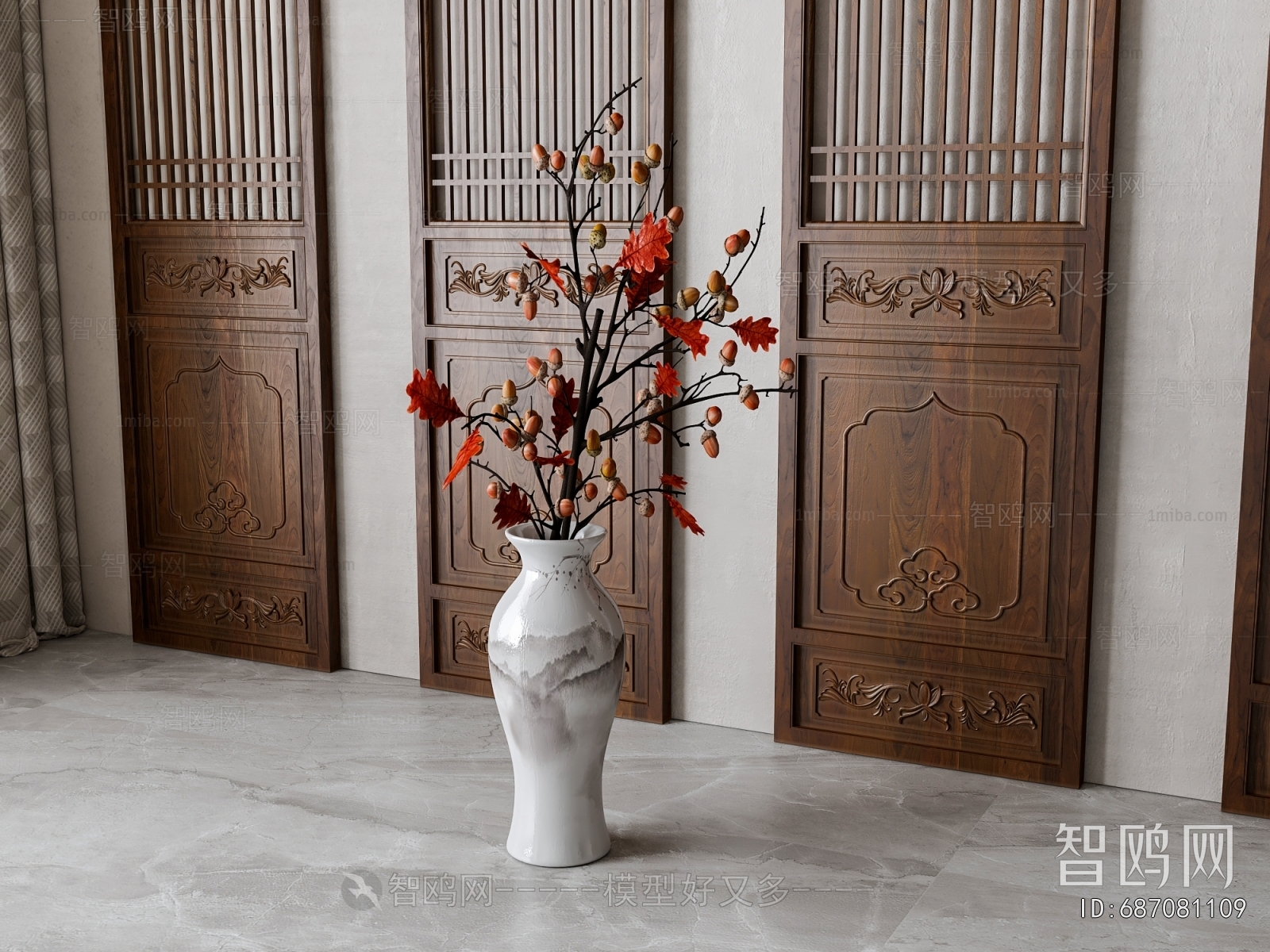 New Chinese Style Flower Arrangement
