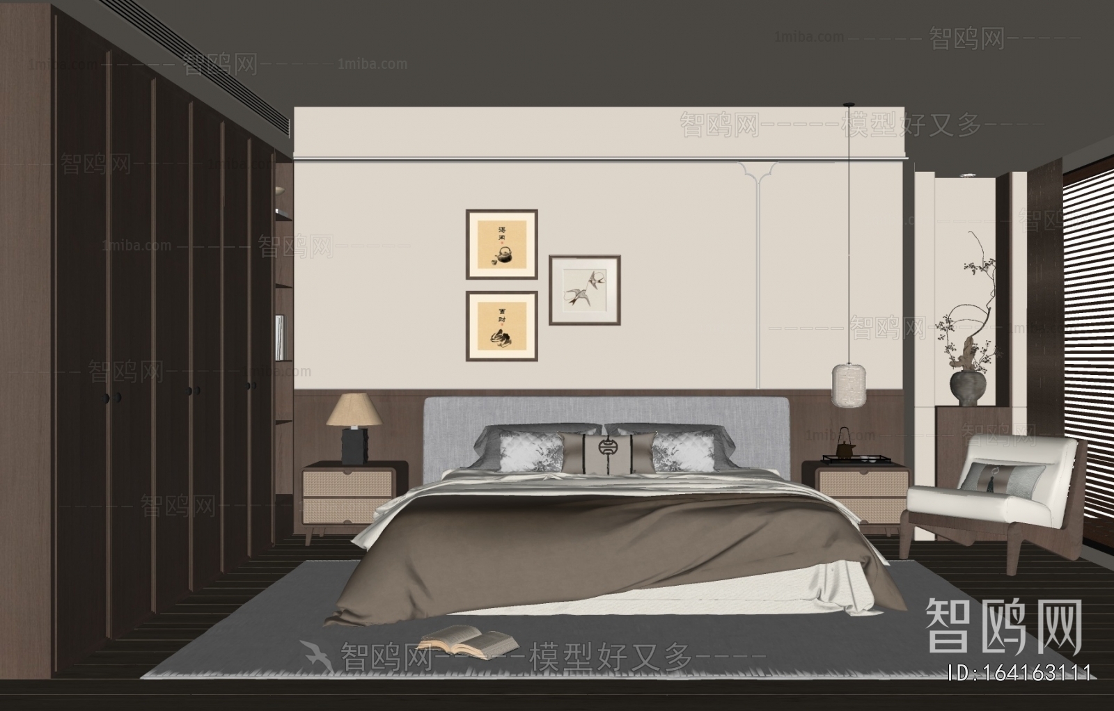 New Chinese Style Bedroom
