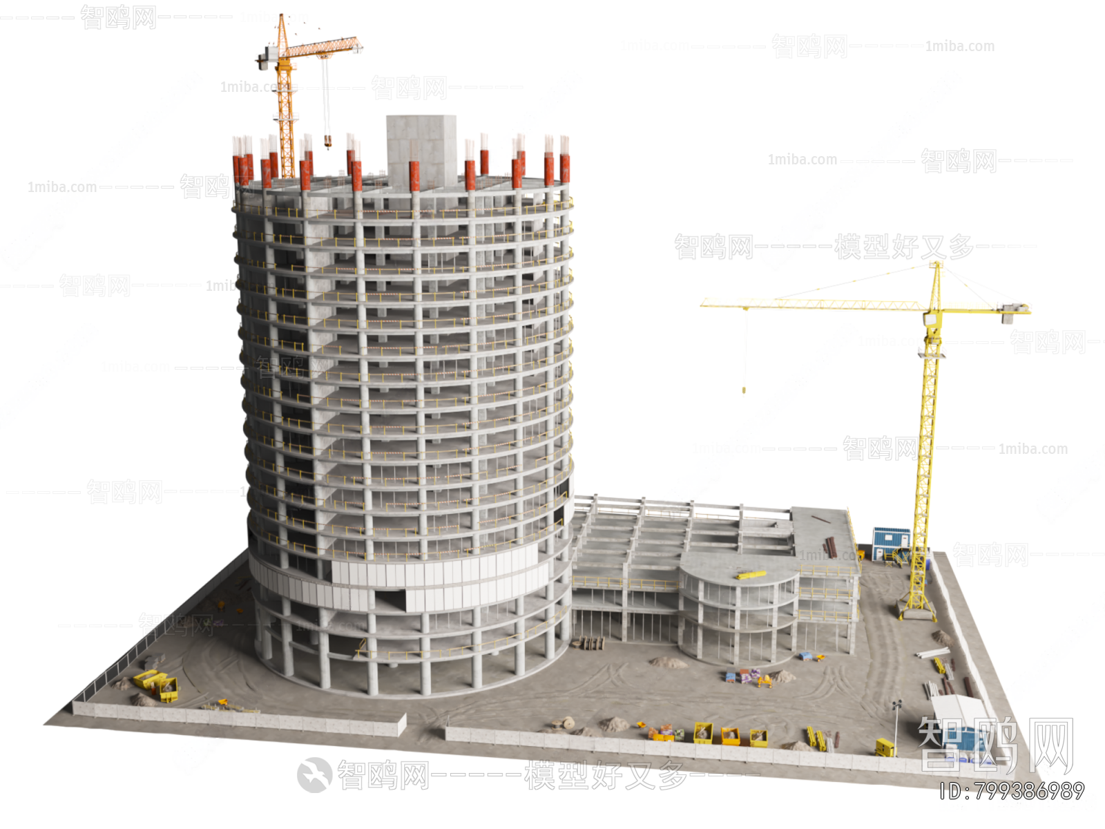 现代建筑施工现场
